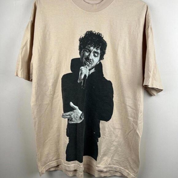 Jack Harlow Come Home The Kids Miss You Tour T Shirt Size Large 2022 Cream Color - Picture 1 of 5